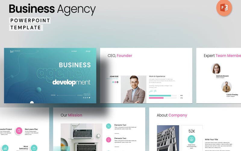 business agency layout presentation template original