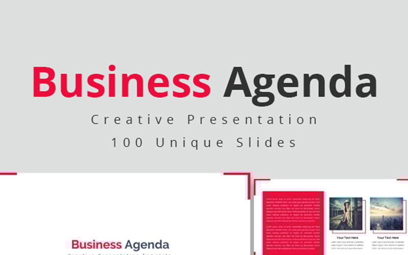 business agenda powerpoint template original