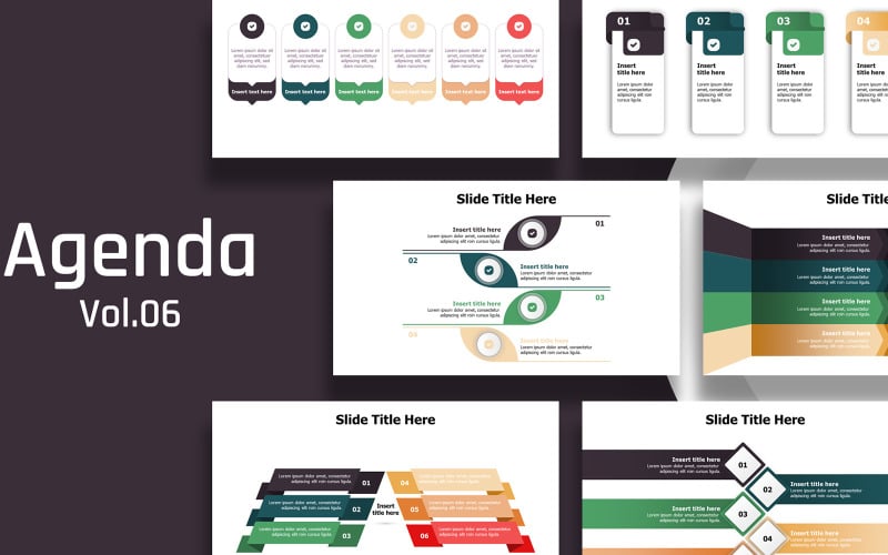 business agenda slides infographic easy to use original