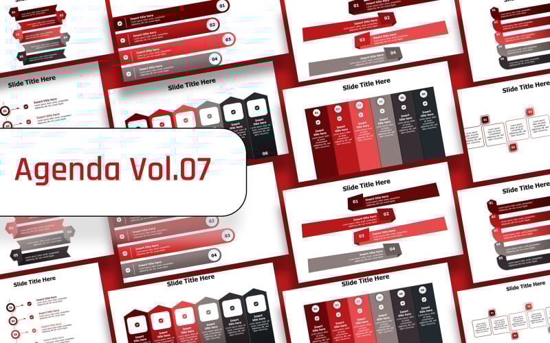 business agenda slides infographic original