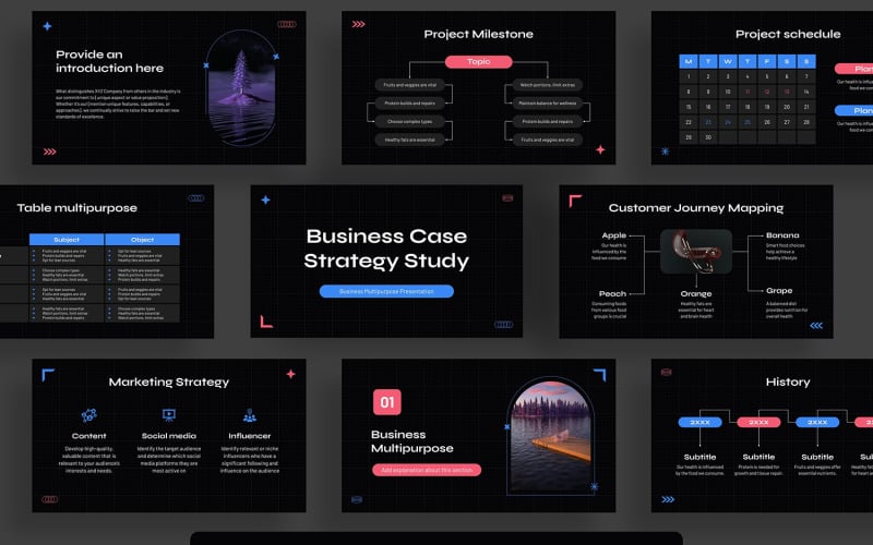 business case strategy study powerpoint original