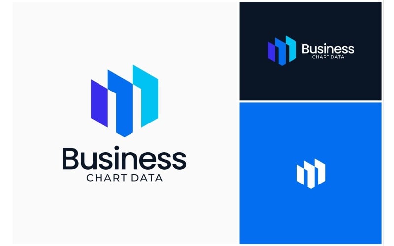 business chart data finance logo original