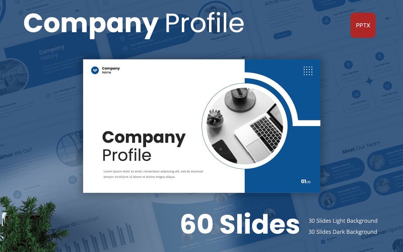 business company profile powerpoint template original