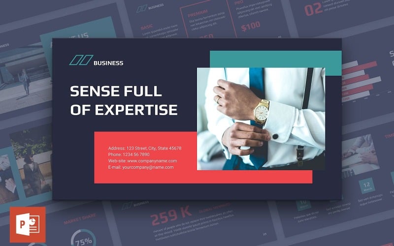 business consultant presentation powerpoint template original