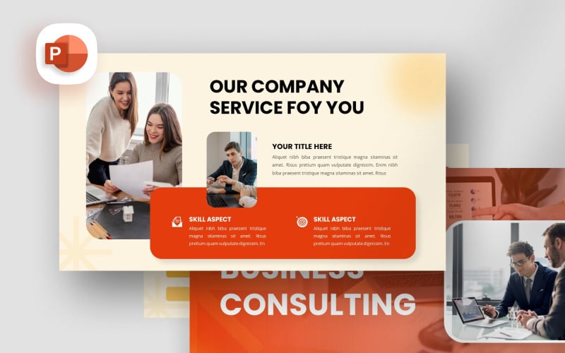 business consultant presentation template original