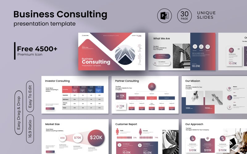 business consulting presentation template original