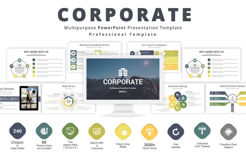 business corporate powerpoint template original