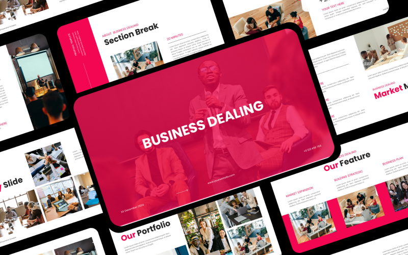 business dealing presentation template original