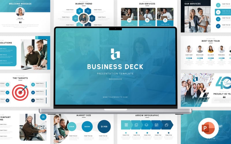 business deck powerpoint presentation template original