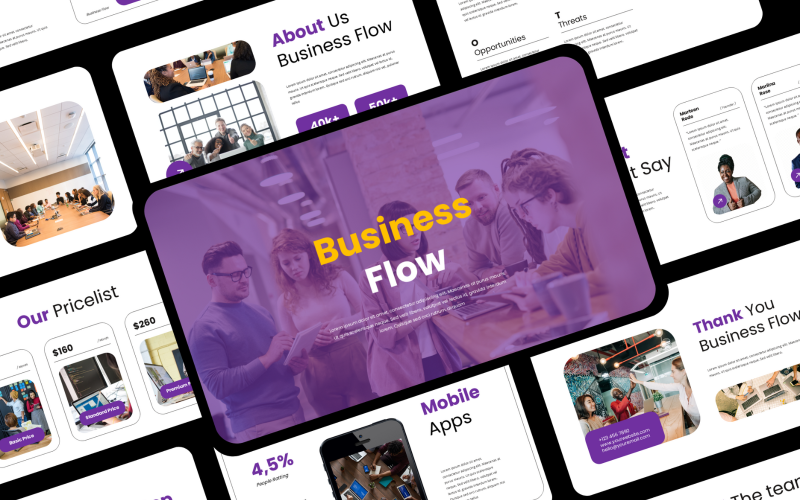 business flow finance presentation original