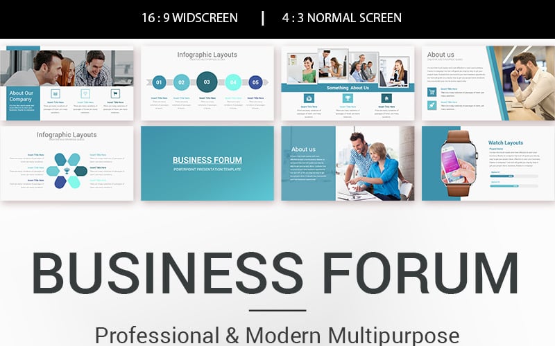 business forum powerpoint template original