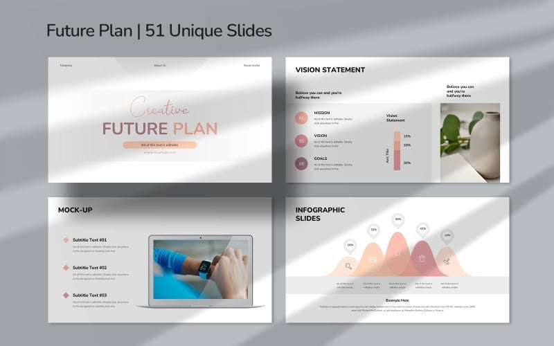 business future plan powerpoint template long term strategy and success original