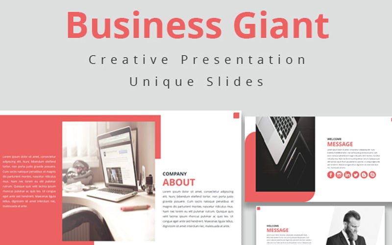 business giant powerpoint template original