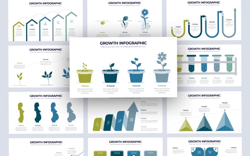 business growth infographic powerpoint template original