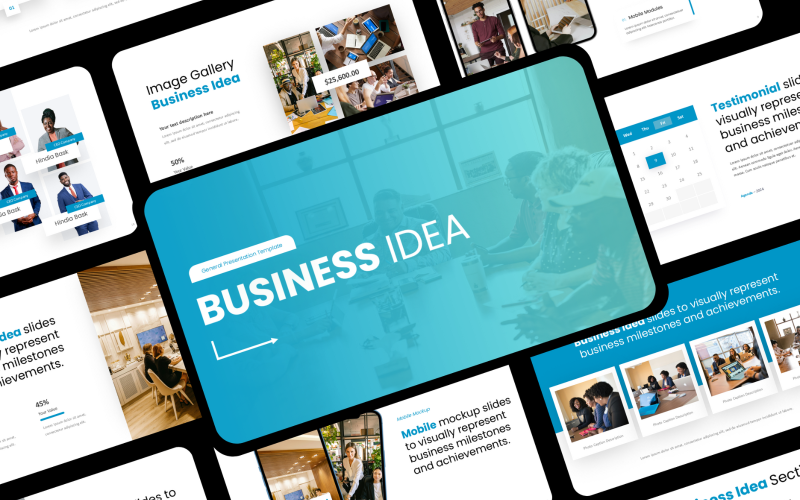 business idea presentation template original
