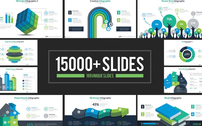 business infographic presentation powerpoint template original