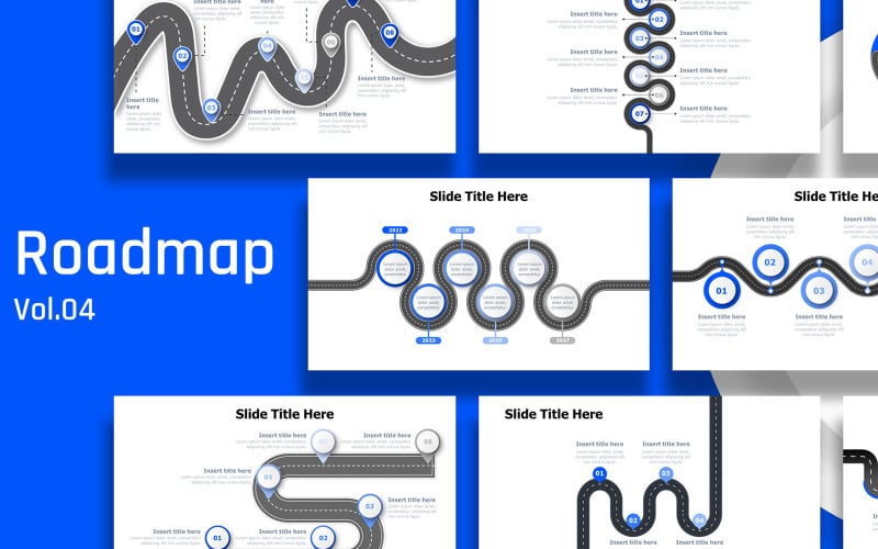 business infographic roadmap template original