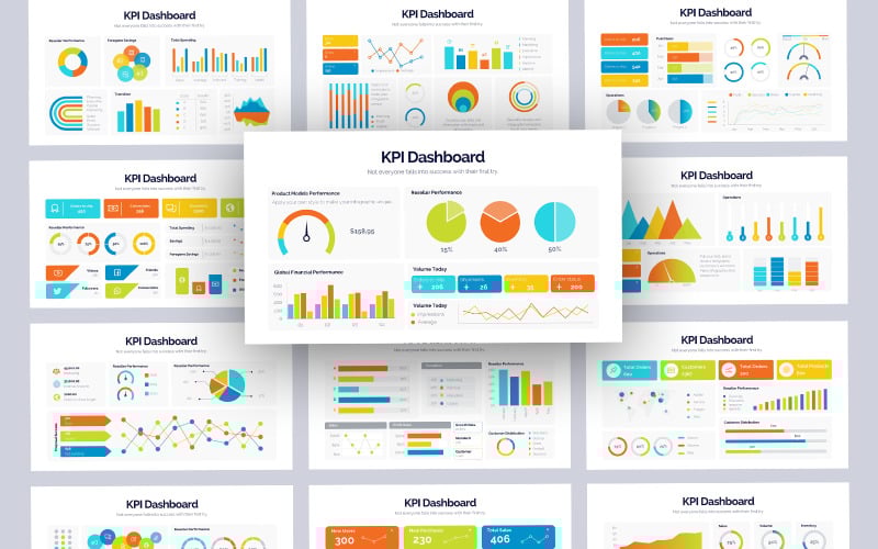 business kpi dashboard professional powerpoint template original