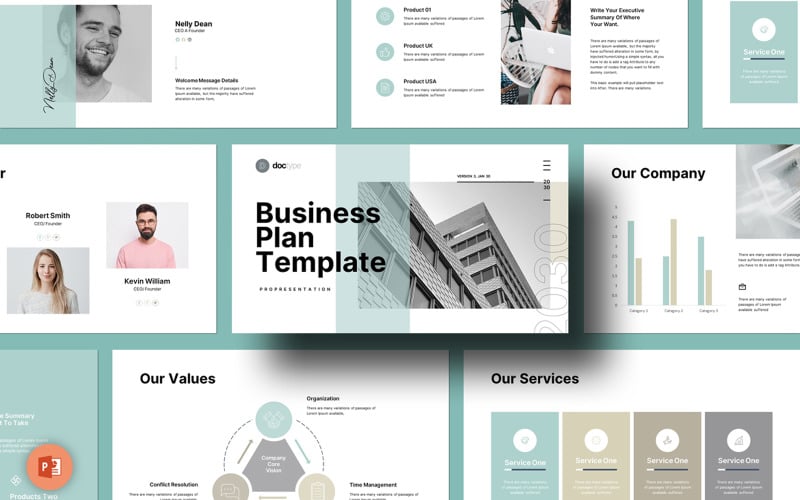 business layout presentation template original