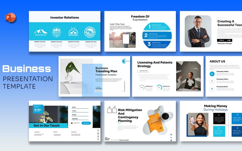 business manage presentation slides original
