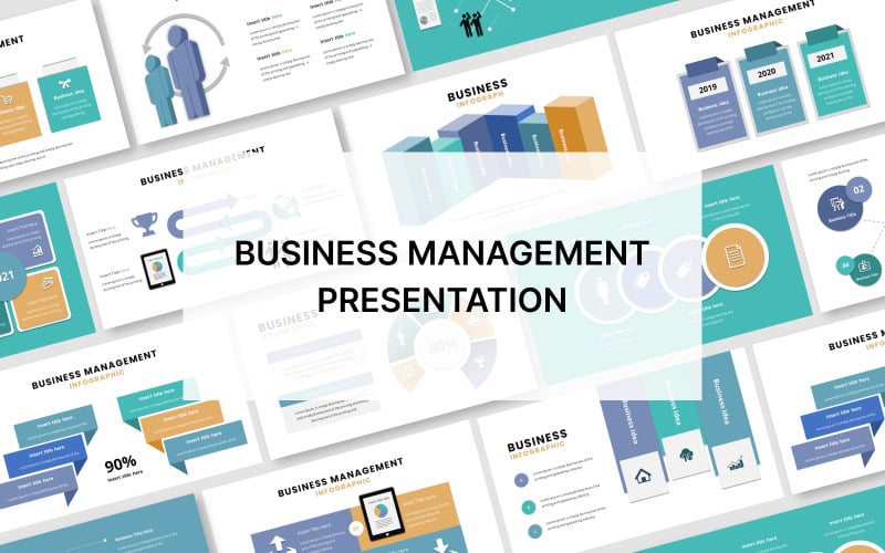 business management infographic powerpoint template original