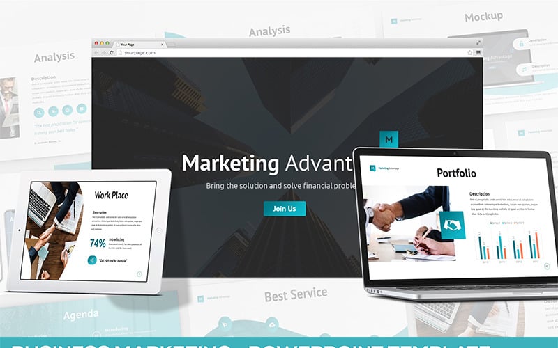business marketing powerpoint template original