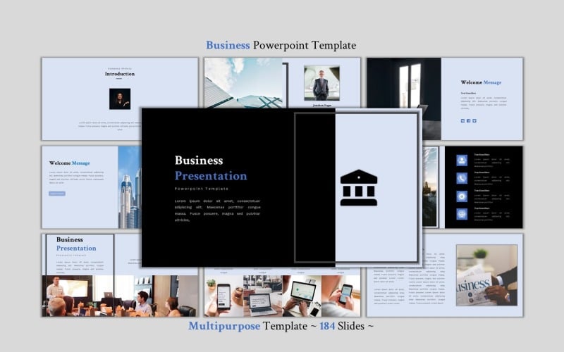 business modern multipurpose powerpoint template original