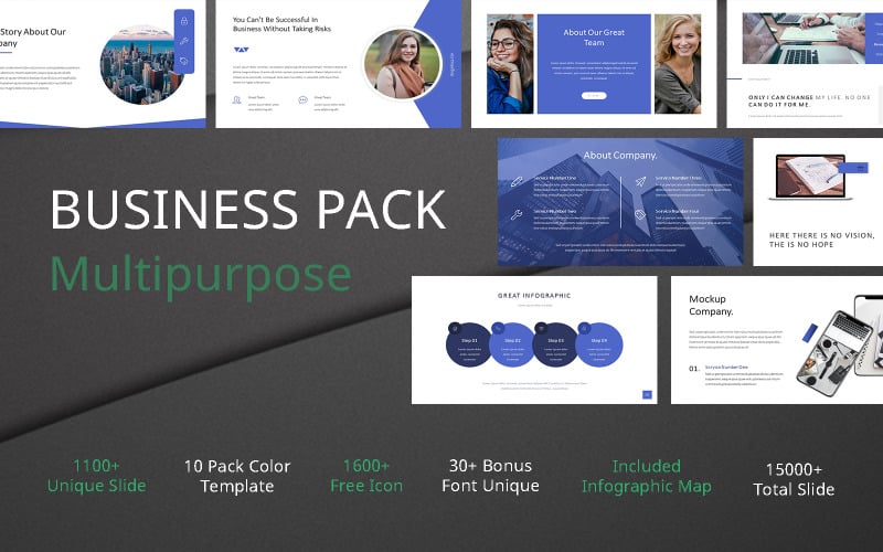 business pack multipurpose powerpoint template original