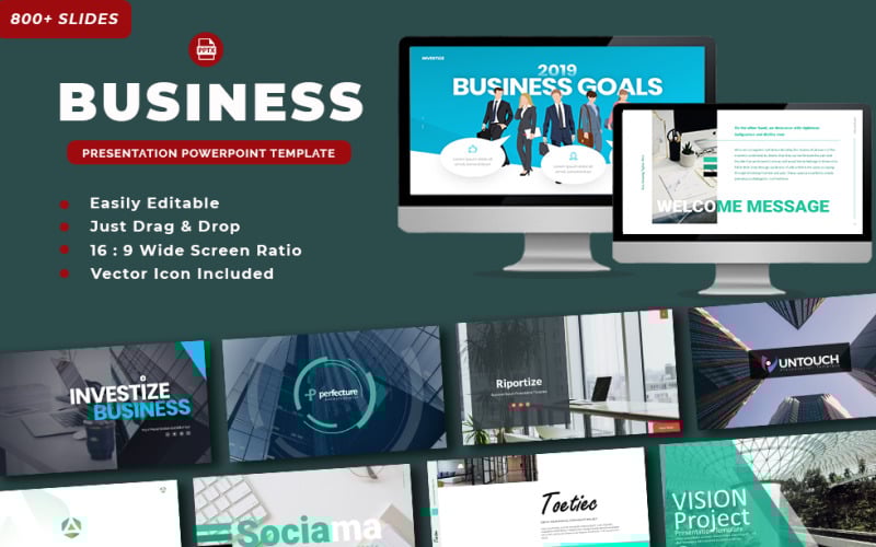 business pack presentation powerpoint template original