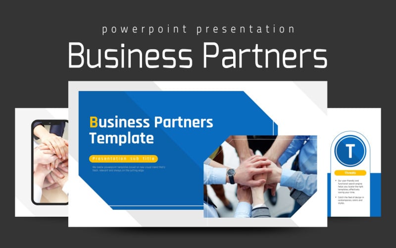 business partners powerpoint template original