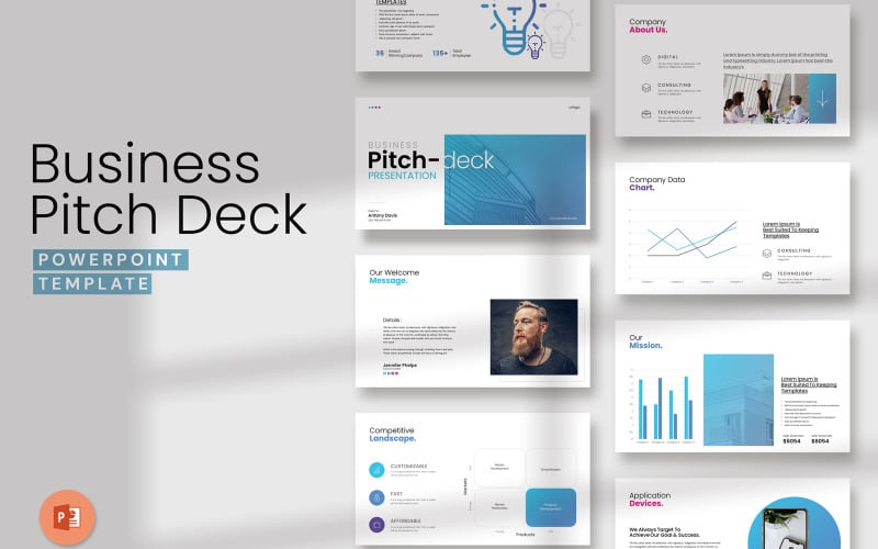 business pitch deck layout template original