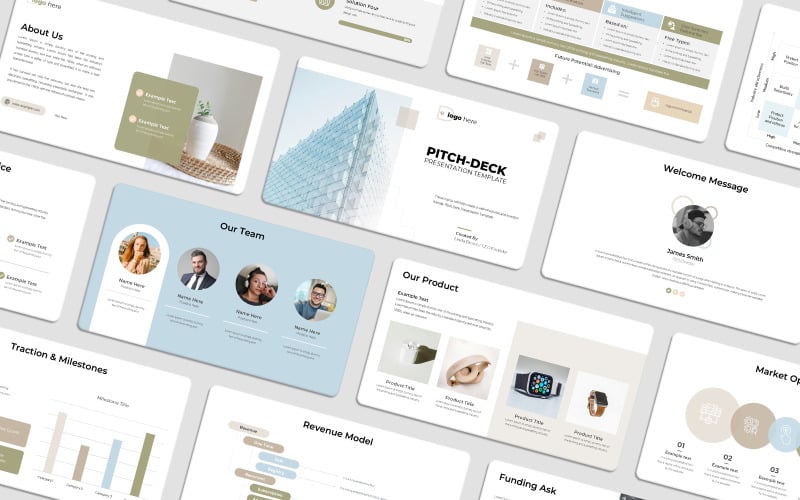 business pitch deck powerpoint perfect for startups amp investors original