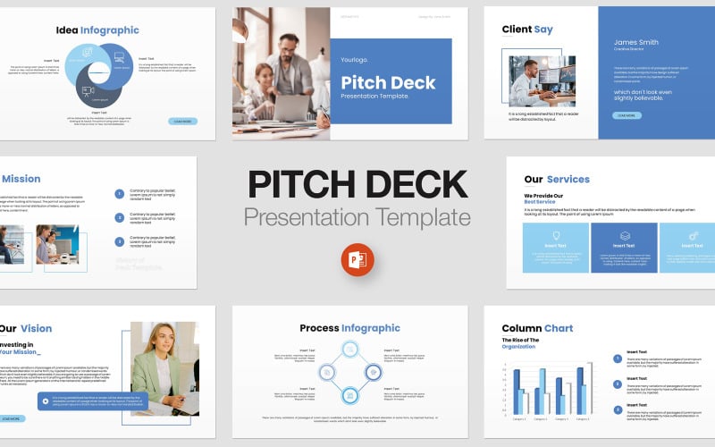 business pitch deck powerpoint presentation template original