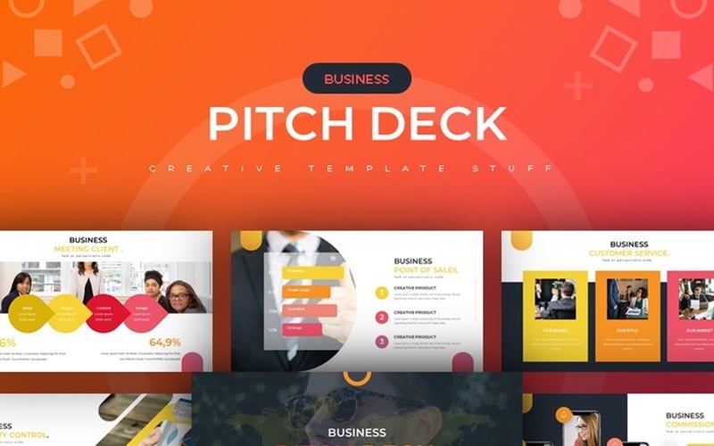 business pitch deck powerpoint template original