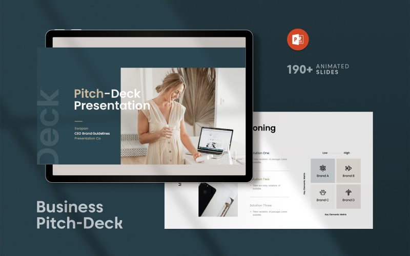 business pitch deck powerpoint original