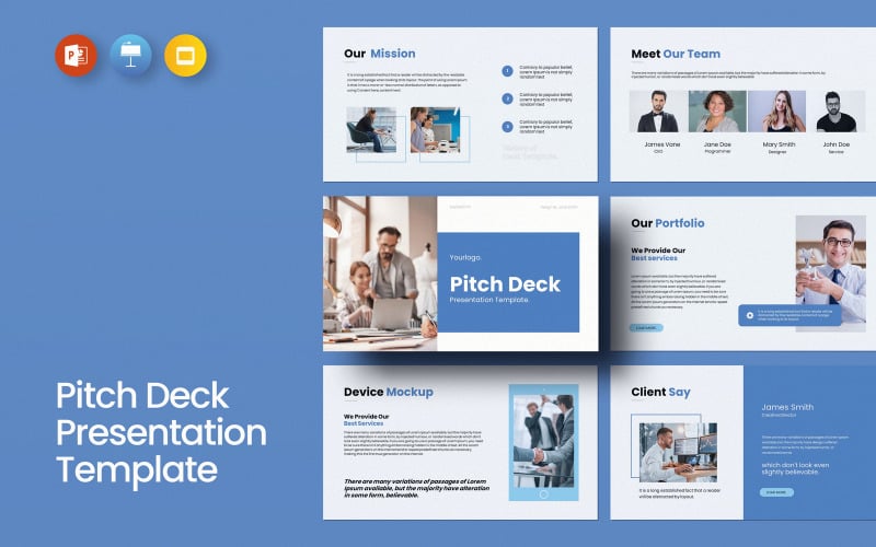 business pitch deck presentation layout original