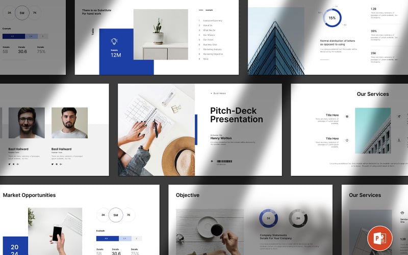 business pitch deckdigital powerpoint presentation original