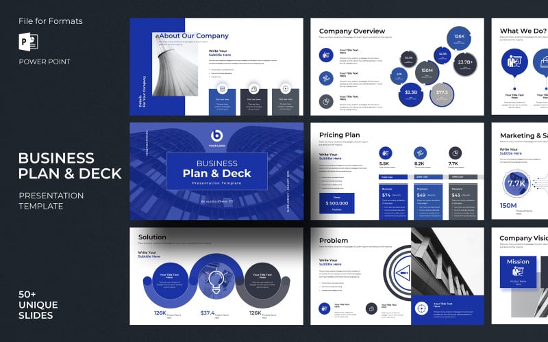 business plan amp deck presentation template original