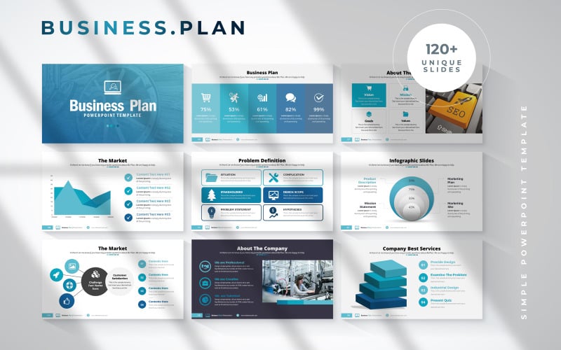business plan infographic powerpoint original