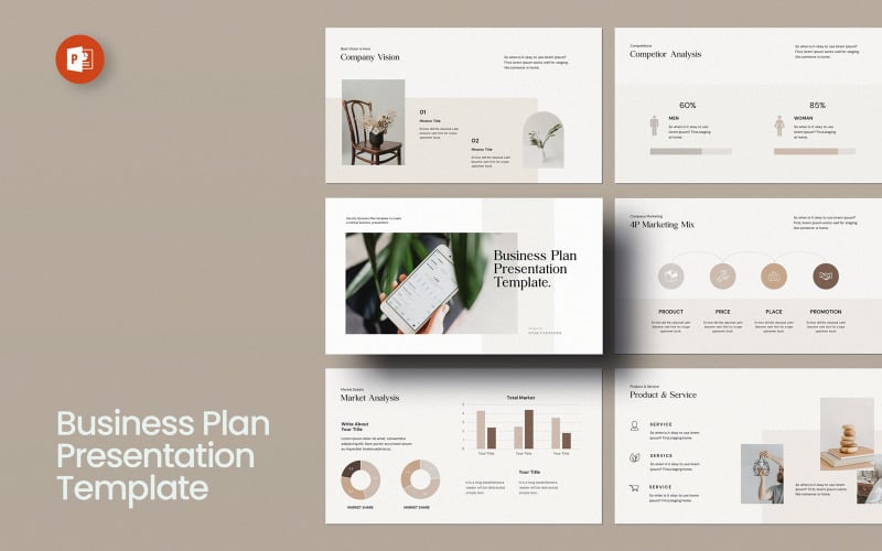 business plan layout powerpoint presentation template original