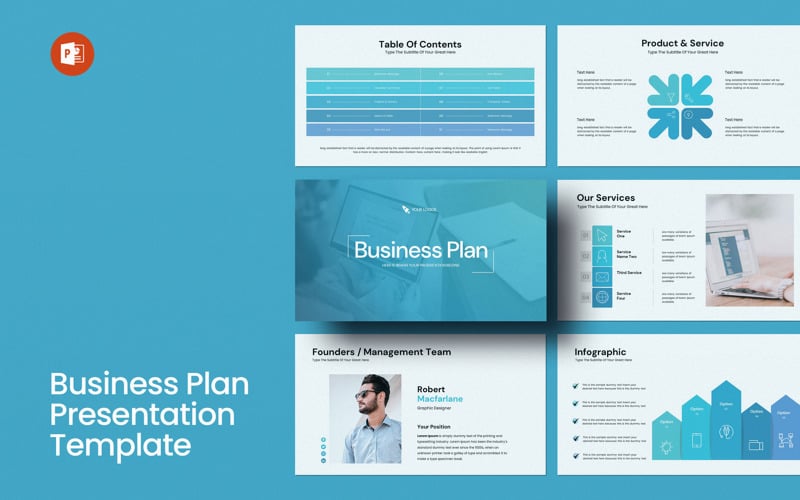 business plan layout presentation template original
