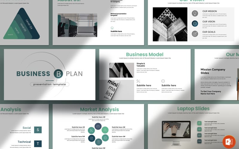 business plan layout presentation template original