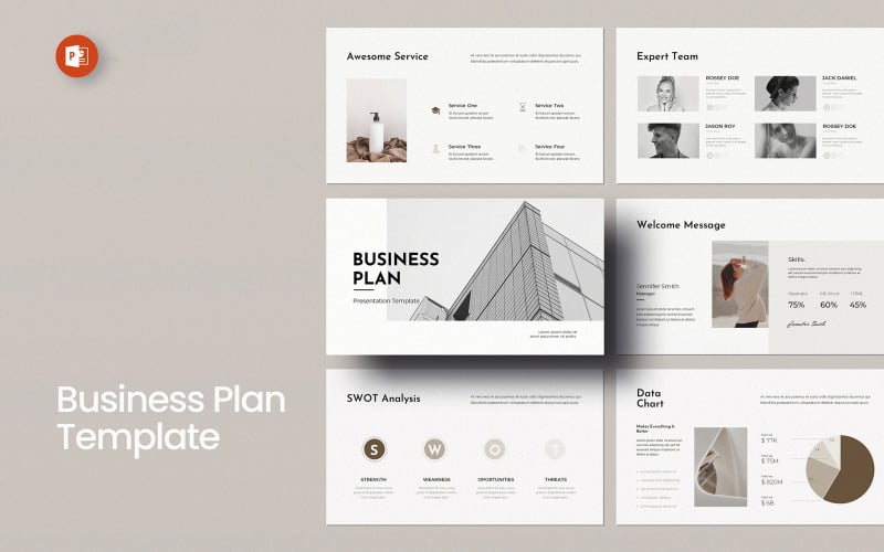 business plan layout presentation templates original