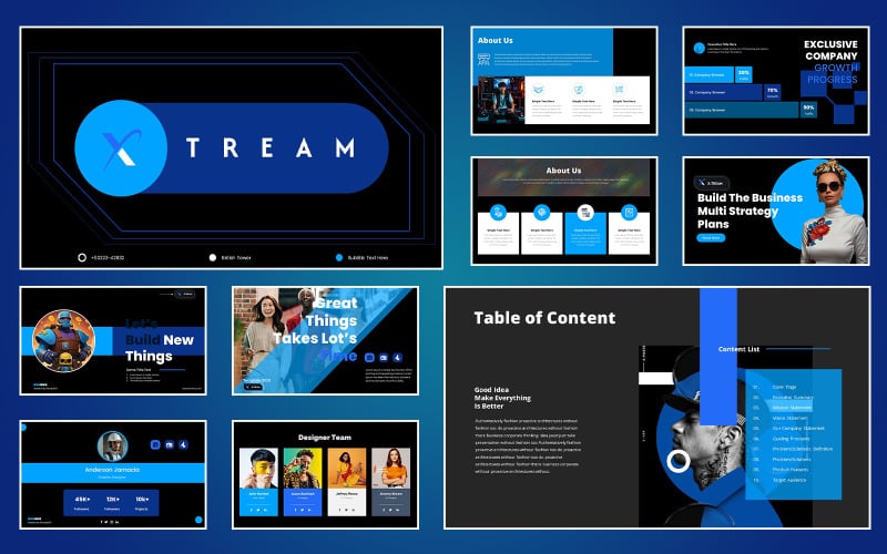 business plan one powerpoint presentation template original