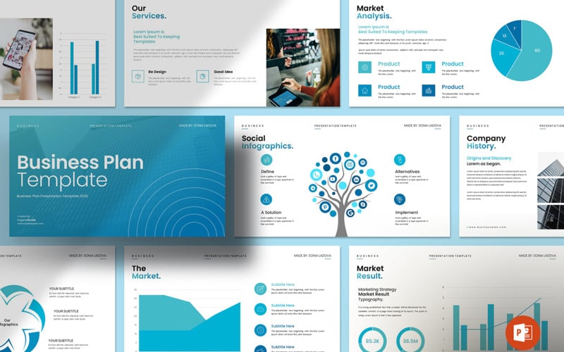 business plan powerpoint layout template original
