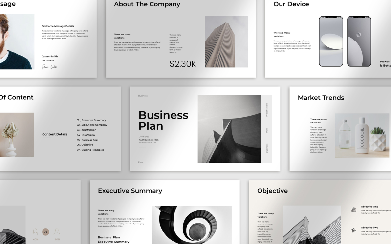 business plan powerpoint layout original