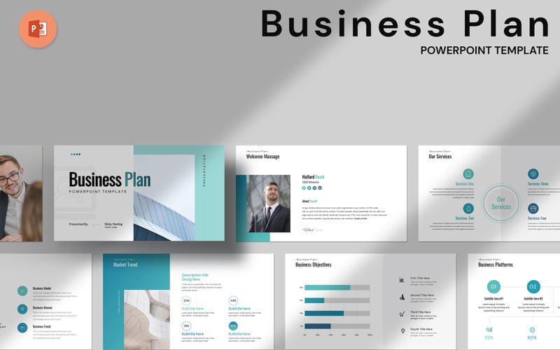 business plan powerpoint temaplte original