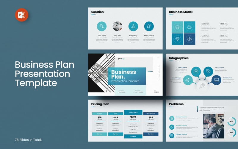 business plan powerpoint template layout original
