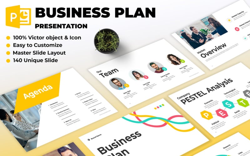 business plan presentation design layout original