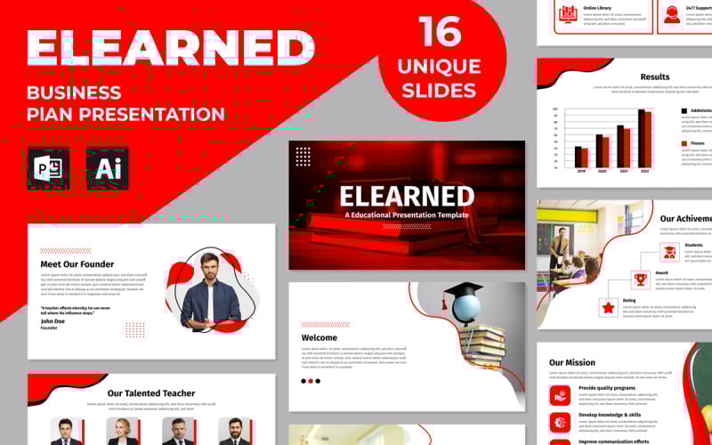 business plan presentation design template layout original